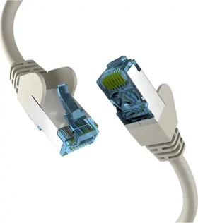 EFB Cat6a šedá / Patch kábel / S/FTP / Cat7 Rohkábel / 1 m / RJ-45 / LSZH (EC020200120)