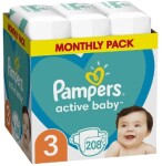 Pampers Active Baby Midi Monthly Pack (208 ks) / Plienky / Veľkosť 3 (6-10 kg) (DIOPMPPIE0056)