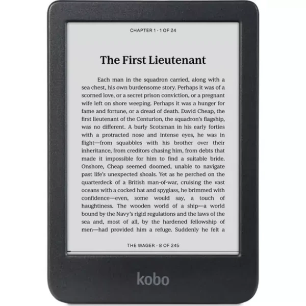 Kobo Clara BW čierna / Čítačka e-kníh / 6" / E-ink / 1072×1448 / 16GB / Wi-Fi / BT / USB-C (N365-KU-BK-K-EP)