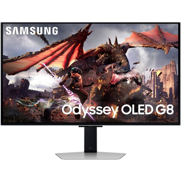 32" Samsung Odyssey G8 G80SD strieborná / OLED / 3840x2160 / 16:9 / 0.03ms / 1000000:1 / 250cd-m2 / HDMI + DP / VESA (LS32DG802SUXDU)