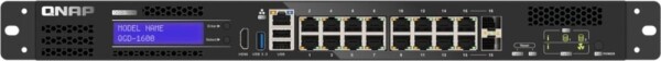 Qnap QNAP QGD-1600 Zarządzany Gigabit Ethernet (10/100/1000) 1U Čierny, Sivý