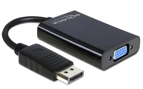 DeLock / Redukcia / DisplayPort na VGA (D-Sub15) / Audio / USB napájanie (65439)