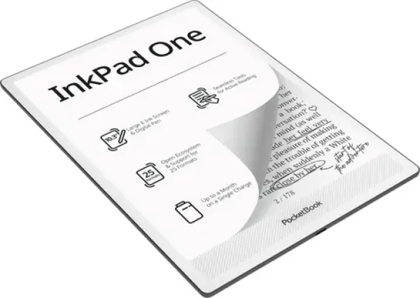 PocketBook InkPad One čierna / Čítačka e-kníh / 10.3" / E Ink Mobius / 1404x1872 / 32GB / Stylus / Wi-Fi / BT (PB1030-8-WW)
