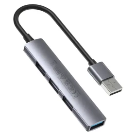 Unitek H1208A sivá / USB hub / USB-A / 3x USB-A 2.0 + 1x USB-A 3.0 / 5 Gbps (H1208A)