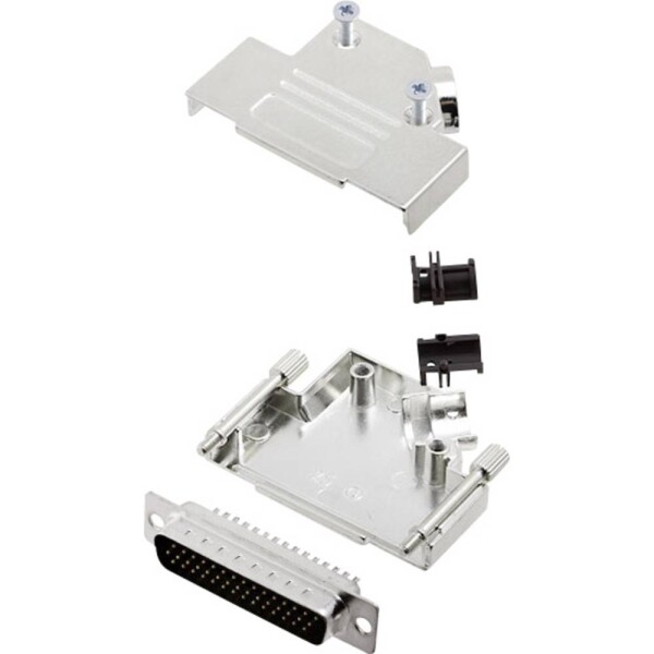 Encitech D45ZK25-HDP44-K 6355-0013-03 sada D-SUB kolíkové lišty 45 ° Pólov: 44 spájkovaný 1 sada; 6355-0013-03