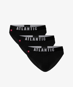 Pánske športové slipy ATLANTIC 3Pack čierne