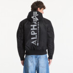 Bunda Alpha Industries MA-1 Zip Hood Backprint Black/ Reflective XL