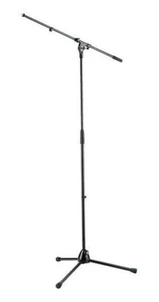 Mikrofónny stojan výsuvný s ramenom čierny / Stojan na mikrofón / rameno 800 mm / výška 900-1605 mm (210/2)