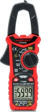 Habotest HT206D Digitálny kliešťový merač / 600V / TRUE RMS / NCV / LPF / 2x AAA (HT206D)