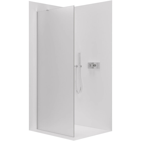 CERANO - Sprchová zástena Walk-in Onyx YL/P - 8 mm - chróm, mliečne sklo - 90x200 CER-8050BD1246