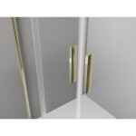 MEXEN - Exo štvrťkruhový posuvný sprchovací kút 90 x 90, transparent, zlato 8132-090-090-50-00