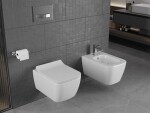 MEXEN/S - Stella Závesná WC misa vrátane sedátka s slow-slim, duroplast, biela 30680800