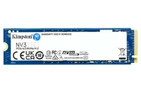 Kingston NV3 SSD 4 TB / M.2 2280 / PCIe 4.0 / NVMe / R: 6000MBps / W: 5000MBps / MTBF: 2m / 3y (SNV3S/4000G)