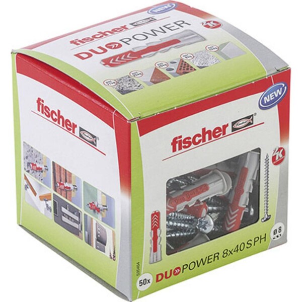 Fischer DUOPOWER 8x40 S PH LD 2komponentní hmoždinka 40 mm 8 mm 535464 50 ks; 535464