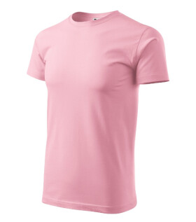 Základné tričko pánske ružové 3XL