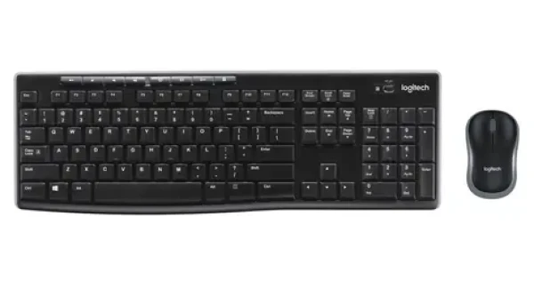 Logitech Wireless Combo MK270 čierna / Bezdrôtová sada klávesnice a myši / IT verzia (920-004512)