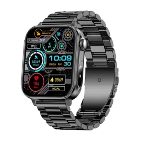 Colmi P80 čierna / Chytré hodinky / 1,83 palcový displej / Bluetooth volanie / IP67 (P80 Steel Black)