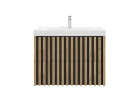 Kúpeľňová skrinka s umývadlom SAT Delano 80x56x45 cm dub mat DELANO80ZDCUM DELANO80ZDCUM