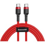 Baseus CATJK-D01 Cafule červená / kábel USB-C / 60W / 2m (CATKLF-H09)