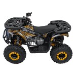 Mamido Detská benzínová štvorkolka RamiGO DISCOVERER 125CC čierno-oranžová