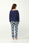 Vamp - Dámske teplé pyžamo 21433 - Vamp blue patriot XL