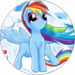 Jedlý papier My little pony Rainbow Dash 19,5 cm - Pictu Hap - Pictu Hap