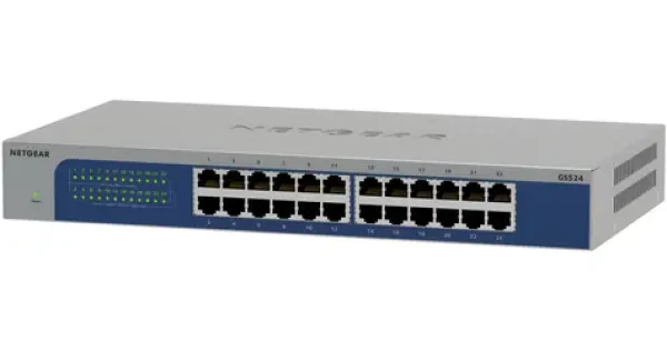 Netgear GS524-300EUS / Switch / 24x Gigabit Ethernet / Unmanaged / 48 Gbit/s (GS524-300EUS)