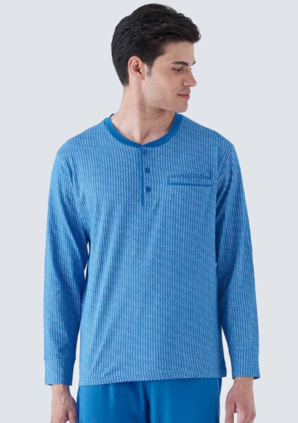 Pánske pyžamo Karelpiu KC8215 M Modrá