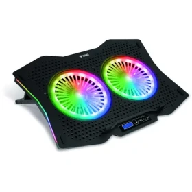 YENKEE YSN 310 čierna / chladiaca podložka pre Notebook / LCD displej / RGB / až do 15.6" (8590669296637)