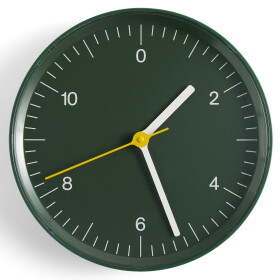 HAY Nástenné hodiny Green Ø 26,5 cm