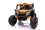 Mamido Mamido Elektrické autíčko Buggy Madman biele | UTV-MX 4x4 | EVA kolesá | 12V 10Ah | EKO koža