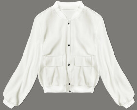 Vlnená bunda bomber (15687) ecru - Goodlooking M/L