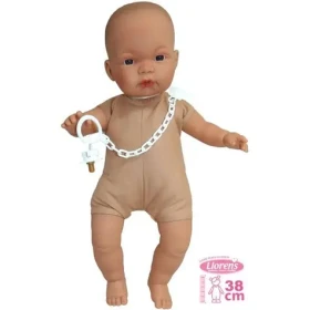 Llorens 389P JOEL JOELLE - realistická bábika bábätko so zvukmi a mäkkým látkovým telom - 38 cm
