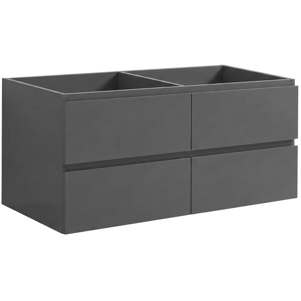 CERANO - Kúpeľňová skrinka pod umývadlo Carole - antracitová - 119x48x45 CER-692812