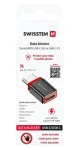 Swissten DataGUARD čierna / Nabíjací adaptér / USB-C na USB-C / blokácia dát (73501220)