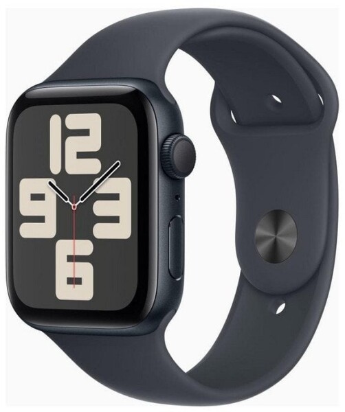 Apple Watch SE GPS 44mm Midnight Alu Sport M/L Čierny (MXEK3QF/A)