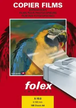 Folex X-10.0 číra fólia A4 / Číra polyesterová fólia / ČB laser / 100 ks (FO3910-0-440)