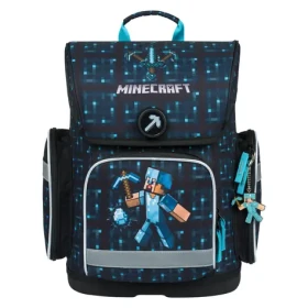 BAAGL Školská aktovka Ergo Minecraft Blue Axe (A-34325)