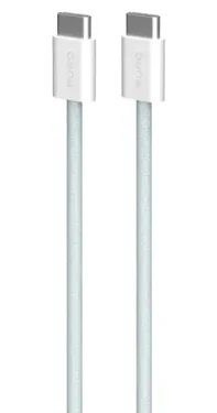 Puro Fabrik FABK4 svetlo modrá / Dátový kábel USB-C na USB-C / 60 W / 1,5 m