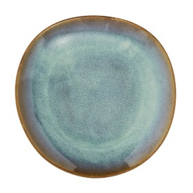 MADAM STOLTZ Obedový tanier Green Reactive Glaze