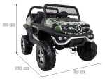 Mamido Detské elektrické auto Buggy 4x4 Mercedes-Benz Unimog maskáčové