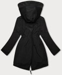 Čierna dámska zimná bunda s kapucňou Miss TiTi (H-3832) odstíny černé XXL (44)