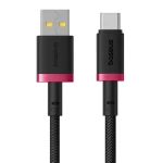 Baseus Dura (P10377802U01-01) Rýchlonabíjací kábel USB-A/USB-C 60W 1m červeno-čierna (P10377802U01-01)