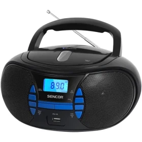 Sencor SPT 2700 BK čierna / rádio / FM / Bluetooth / CD / USB / AUX (8590669346332)