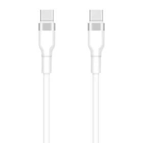 Setty KSC-C-130 Dátový kábel USB-C(M) - USB-C(M) 1m biela / 3A (DATUSBC3A1MSETWH1)