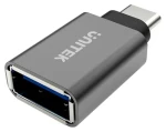 Unitek Y-A025CGY strieborná / Redukcia / USB-C(M) - USB-A(F) / Hliníkové telo (Y-A025CGY)