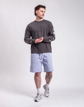 Service Works Seersucker Chef Shorts NAVY STRIPE M