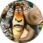 Jedlý papier Madagascar zvieratká v džungli 19,5 cm - Pictu Hap - Pictu Hap