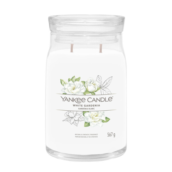 Yankee Candle Signature White Gardenia veľký pohár 567g / doba horenia až: 90h (5038581129419)