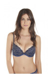Dámska push-up podprsenka 90613 - Selmark 75B Modrá